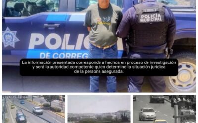 POLICÍAS DE CORREGIDORA CON APOYO DE LAS CÁMARAS DEL C4 DETIENEN A UN SUJETO Y RECUPERAN UN CELULAR ROBADO.