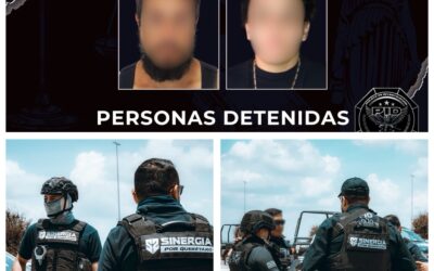 DOS PERSONAS FUERON DETENIDAS DURANTE LA EJECUCIÓN DE CATEOS EN SJR.