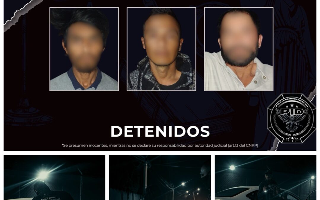 TRES DETENIDOS TRAS LA EJECUCIÓN DE DILIGENCIAS DE CATEO EN PINAL DE AMOLES Y QUERÉTARO.