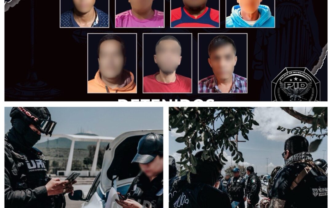 LA FGE CUMPLIMENTÓ SIETE ÓRDENES DE APRENSIÓN EN EL MUNICIPIO DE SJR.