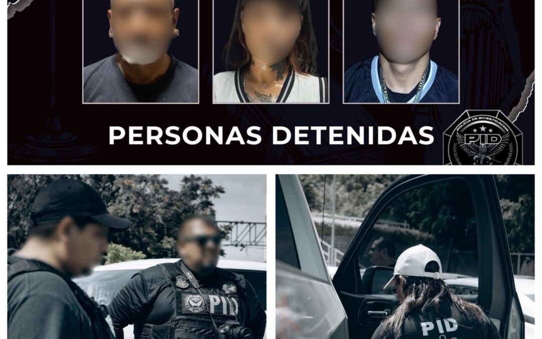 LA FGE REALIZÓ LA DETENCIÓN DE TRES PERSONAS DURANTE DILIGENCIAS DE CATEO EN EL MUNICIPIO DE QUERÉTARO.