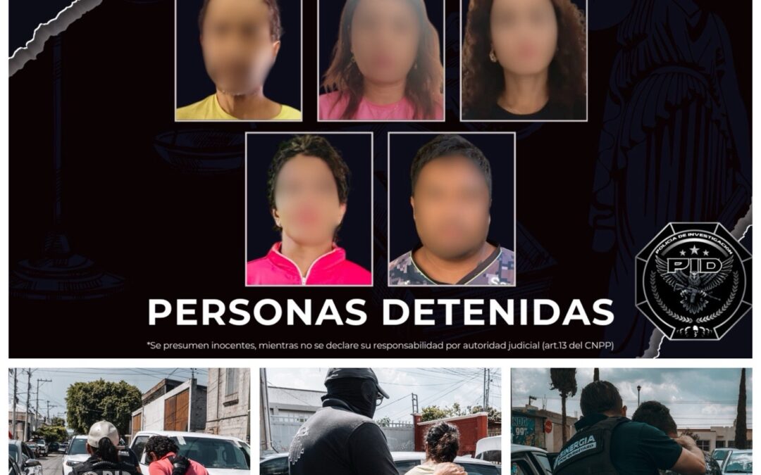 CINCO PERSONAS DETENIDAS Y DIVERSAS SUSTANCIAS TÓXICAS ASEGURADAS DURANTE CATEOS POR PARTE DE LA FGE.