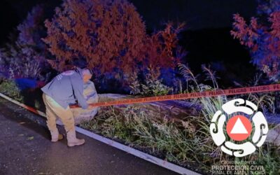 SE REGISTRA DERRUMBE EN LA CARRETERA FEDERAL 120 EN EL MUNICIPIO DE PINAL DE AMOLES.