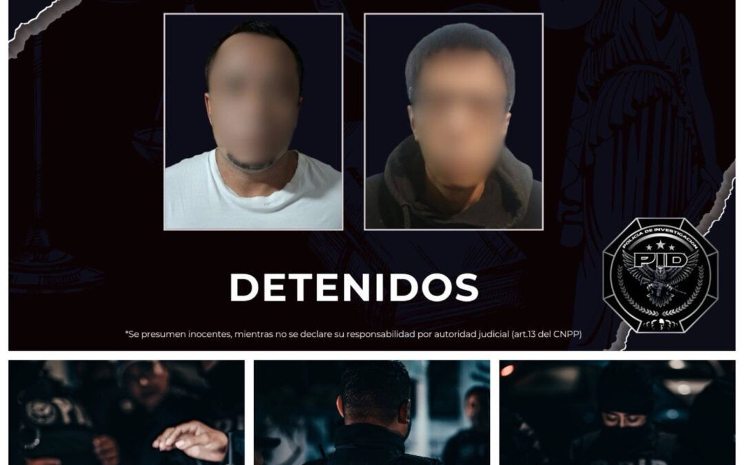 LA FGE REALIZÓ LA DETENCIÓN DE DOS PERSONAS DURANTE CATEOS RELACIONADOS CON SECUESTRO.