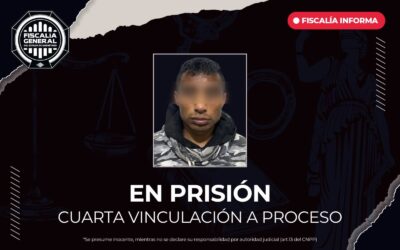 VINCULADO A PROCESO POR CUARTA OCASIÓN, POR SU PRESUNTA RESPONSABILIDAD EN DIVERSOS ROBOS A COMERCIO.
