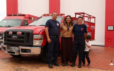 BOMBEROS DE QUERÉTARO ENTREGA COMODATO UNA MOTOBOMBA AL NUEVO CUERPO DE BOMBEROS DE ARROYO SECO.