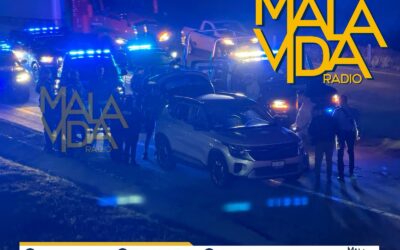 PERSECUCIÓN POLICIAL EN LA 57 TERMINA CON UNA CAMIONETA CON REPORTE DE ROBO ASEGURADA.