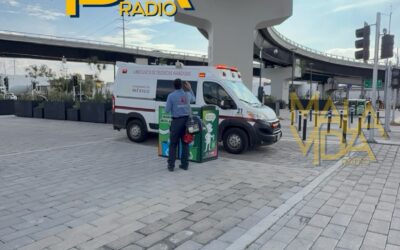 MUJER ES ATROPELLADA POR UNA UNIDAD DE QROBÚS EN PASEO 5 DE FEBRERO.